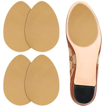 Dr. Shoesert Non-Slip Shoes Pads Adhesive Shoe Sole Protectors, High Heels Anti-Slip Shoe Grips (Yel...