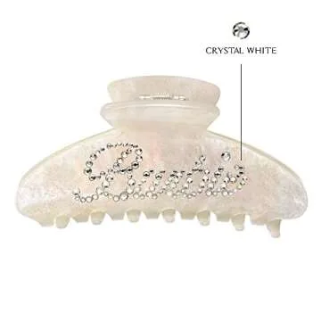 Custom Rhinestone Hair Claw Clips for Women - Personalize Now!