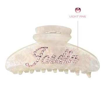Custom Rhinestone Hair Claw Clips for Women - Personalize Now!