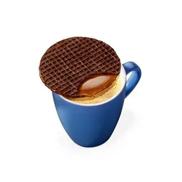 Daelmans Chocolate Caramel Stroopwafels - Chocolate Stroopwafel Caramel, Stroop Waffles, Stroopwaffle, Dutch Chocolate Waffle Cookies, Made in Holland - 10.23 oz (8 Waffles)