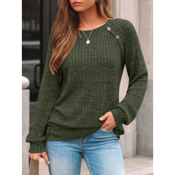 AUTOMET Womens Long Sleeve Tshirts Casual Tunic Work Tops Fall Plus Size Sweaters Date Night Outfits...