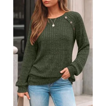 AUTOMET Womens Long Sleeve Tshirts Casual Tunic Work Tops Fall Plus Size Sweaters Date Night Outfits...