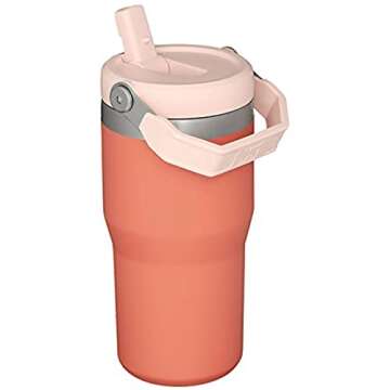 Stanley IceFlow Stainless Steel Tumbler with Straw - Vacuum Insulated Water Bottle for Home, Office ...