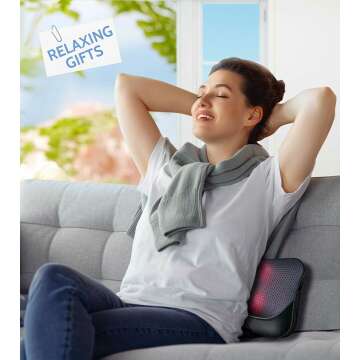Shiatsu Neck Massage Pillow with Heat for Ultimate Relief