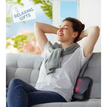 Shiatsu Neck Massage Pillow with Heat for Ultimate Relief