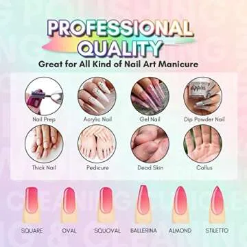 Makartt Nail Drill Bits Set:10Pcs Dimond Tungsten Carbide Nails Bits,3/32 Inch for Acrylic Gel Nails Cuticle Tools,Remove Acrylic Poly Nail Gel Nail Polish B-36,Bit Kit Manicure Pedicure Home Salon