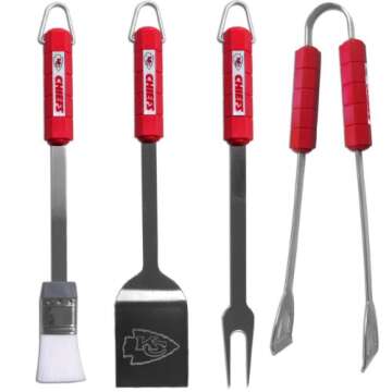 NFL Kansas City Chiefs BBQ Set, 4-Piece