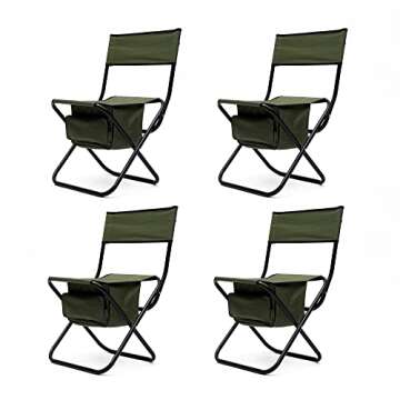 Ajikgn Folding Outdoor Table and Chairs Set - Versatile Use