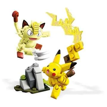 Mega Construx Pokemon Pikachu and Meowth Set