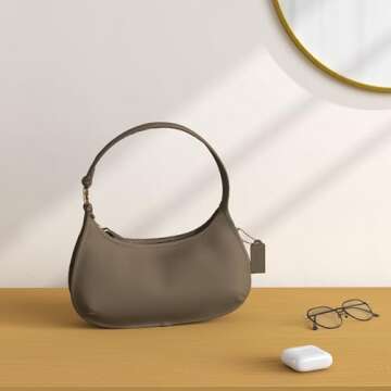 Stylish COACH Glovetanned Leather Eve Shoulder Bag