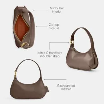 Stylish COACH Glovetanned Leather Eve Shoulder Bag