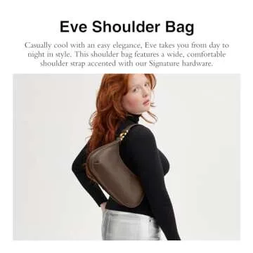 Stylish COACH Glovetanned Leather Eve Shoulder Bag