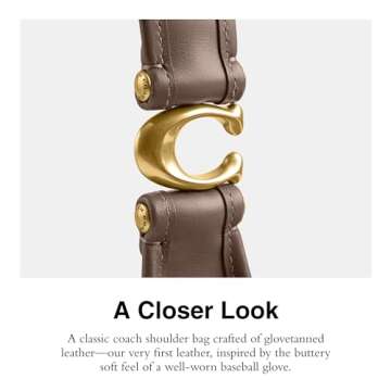 Stylish COACH Glovetanned Leather Eve Shoulder Bag