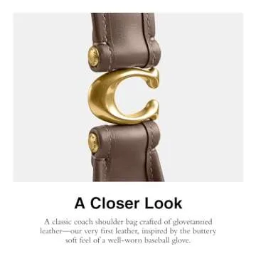 Stylish COACH Glovetanned Leather Eve Shoulder Bag