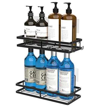 ANYEV Adhesive Shower Caddy Shelf Organizer 2 Pack