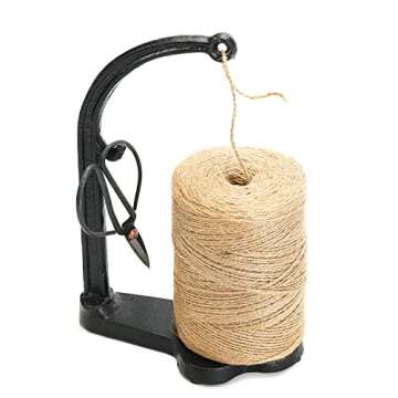Sungmor Cast Iron Garden Twine Holder Set - Vintage Style Utility