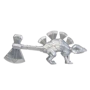 Marvel Mech Strike Mechasaurs, 4-Inch Thor Action Figure with Dino Weapon Accessory, Super Hero Toys for Kids Ages 4 and Up