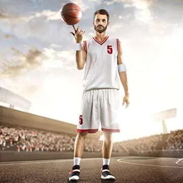 Willbond 6 Pcs Wrist Sweatbands Sports Wristbands for Competitions Absorbent Sweatbands for Basketball Tennis Football Running Working(Black, White, Gray)