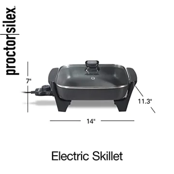 Proctor Silex Electric Skillet with Adjustable Temperature Control