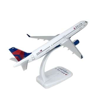Flight Miniatures Delta A321neo 1:200 Scale - Plastic Snap-Fit Model Airplane - Collectible Replica ...