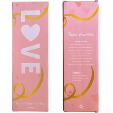 Topsics Taper Candles – Elegant Spiral Twisted Set of 4