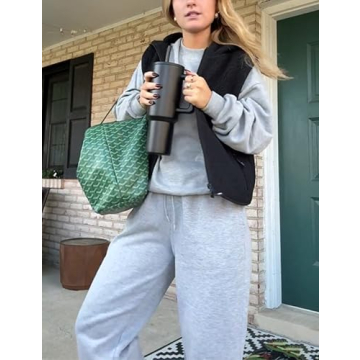 IMCTAH Women's Cozy Fleece Layering Vest with Pockets