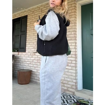 IMCTAH Women's Cozy Fleece Layering Vest with Pockets