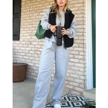 IMCTAH Women's Cozy Fleece Layering Vest with Pockets