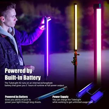 Mettlelite TLX2 RGB Tube Light LED: Portable & Versatile