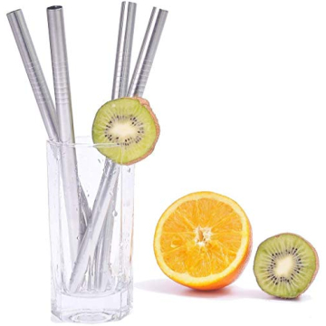 ALINK Stainless Steel Smoothie Straws | Eco-Friendly & Reusable 9 Inch Set