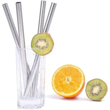 ALINK Stainless Steel Smoothie Straws | Eco-Friendly & Reusable 9 Inch Set