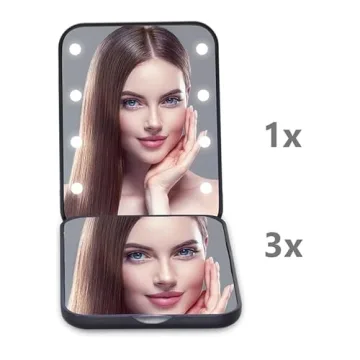 Kintion 1X/3X Portable LED Pocket Makeup Mirror