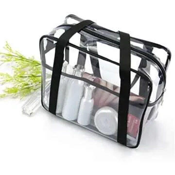 Louise Maelys Clear Cosmetic Organizer Travel Bag Waterproof