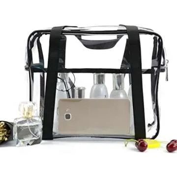 Louise Maelys Clear Cosmetic Organizer Travel Bag Waterproof