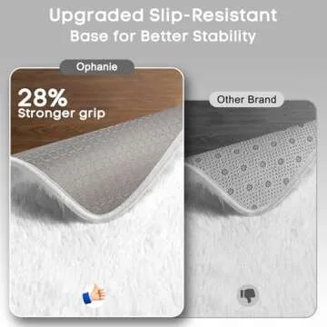 Ophanie 3x5 White Rugs for Bedroom Fluffy, Girls Kids Shaggy Shag Fuzzy Soft Carpet, Plush Bedside Area Rug, Room Carpet for Teen Dorm Home Decor Aesthetic, Nursery