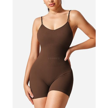 YEOREO Scrunch Butt Form Jeni Fitting Romper Shorts Bodysuits For Women Body Shaper Workout Sexy Bac...