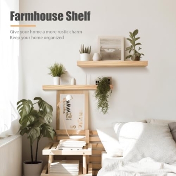 Habudda Floating Shelves - Stylish Wooden Wall Organizer