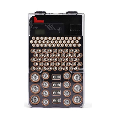 ELITRA HOME Battery Storage Organizer Case for 104 Batteries