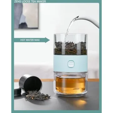 ZENS Modern Travel Tea Infuser Teapot for Loose Leaf Tea