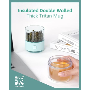 ZENS Modern Travel Tea Infuser Teapot for Loose Leaf Tea