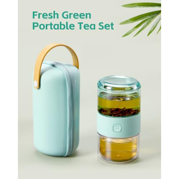 ZENS Modern Travel Tea Infuser Teapot for Loose Leaf Tea