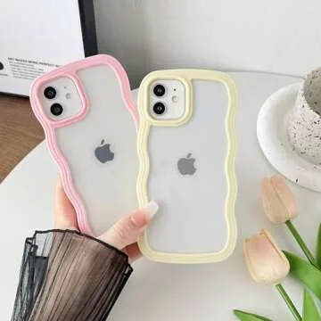 Caseative Cute Curly Wave Frame Shape iPhone 12 Case