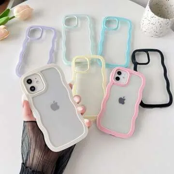 Cute Shockproof iPhone 12 Case with Wavy Design