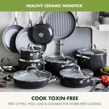 GreenPan Valencia Pro 22-Piece Nonstick Cookware Set