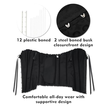 Corset Tops for Women, Lace Push Up Bodysuit