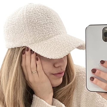 Warm Teddy Fleece Baseball Cap for Winter Style and Comfort