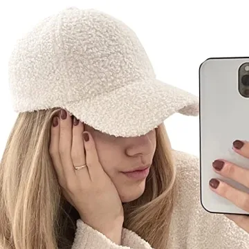 Warm Teddy Fleece Baseball Cap for Winter Style and Comfort