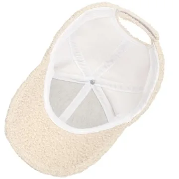 Warm Teddy Fleece Baseball Cap for Winter Style and Comfort