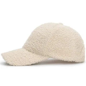 Warm Teddy Fleece Baseball Cap for Winter Style and Comfort