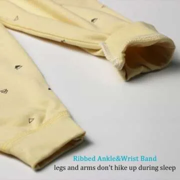 YANWANG Organic Cotton Baby Pajamas Set for Infants